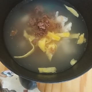 韓国料理:떡국 トッグク(韓国のお雑煮)